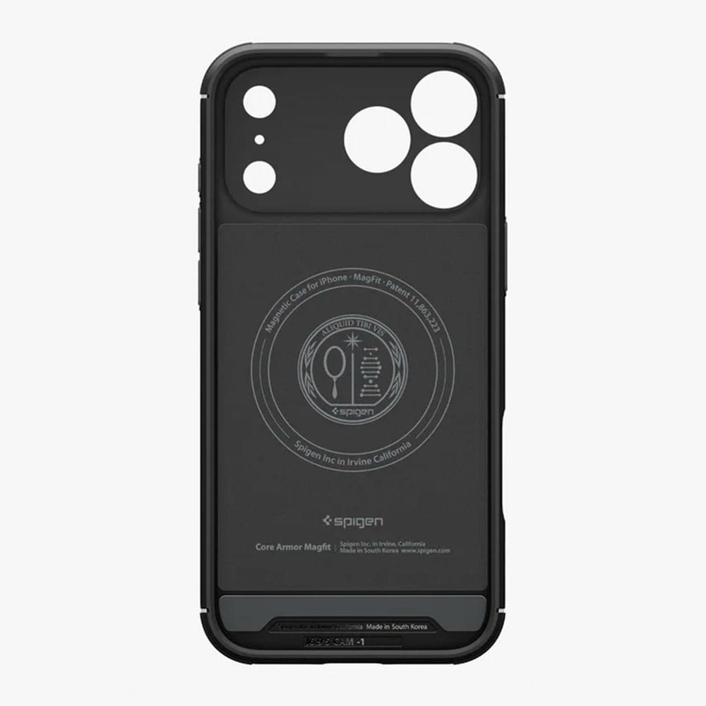 Imagen 2 del producto Case Spigen para iPhone 17 Pro Core Armor con MagSafe, antideslizante, antigolpes, negro mate